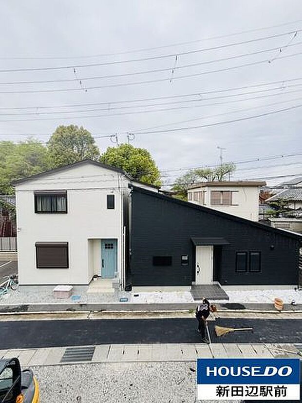 閑静な住宅街のです。遮るものはすくなく、落ち着いた眺めです。