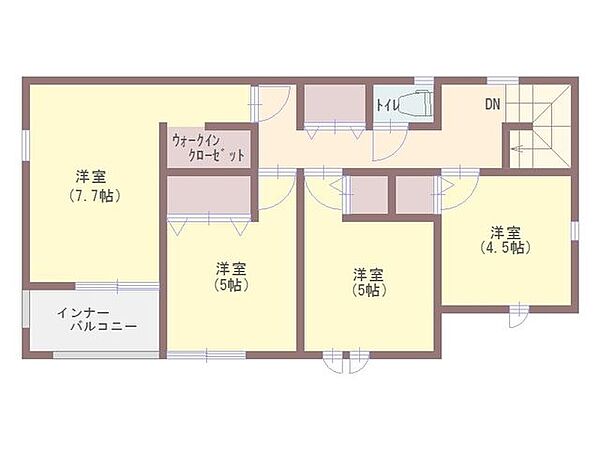 2F間取り図【2026年7月下旬完成予定】