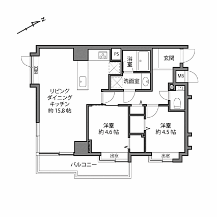 各洋室にはたっ...
