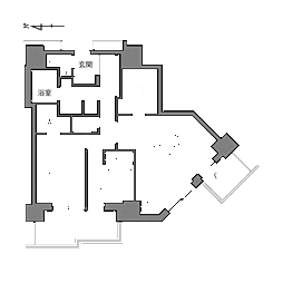 ルネッサンスタワー上野池之端 2LDKの間取図画像