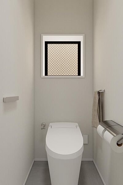 トイレはお手入れがしやすいタンクレスタイプ。※CGイメージ
