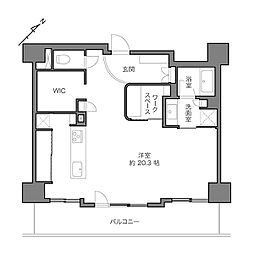 ナイスクオリティス横濱鶴見 ワンルームの間取図画像