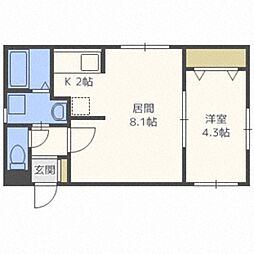 ヒナタミチ 3階1LDKの間取り