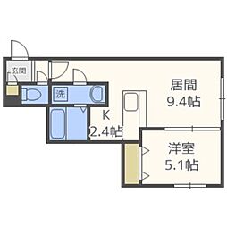 Ｙ’ｓ　Ｎ10 1階1LDKの間取り