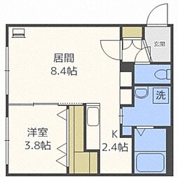 サクラコンフォートO 1LDKの間取図画像