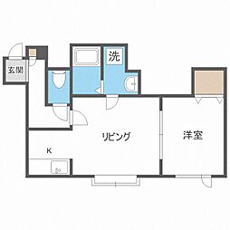 リッセ・1 1LDKの間取図画像