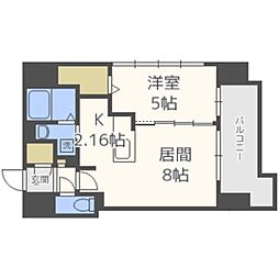 MODENAFINEST 1LDKの間取図画像