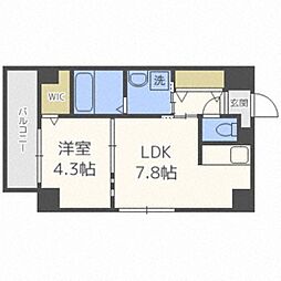 スペチアーレ大通 1LDKの間取図画像