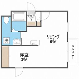 SOHO. 1LDKの間取図画像