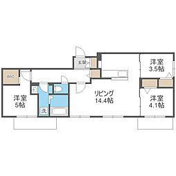 ラグランジュ元町 3LDKの間取図画像