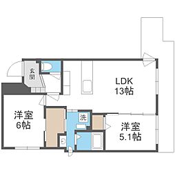 ASSE円山桜並木 4階/-