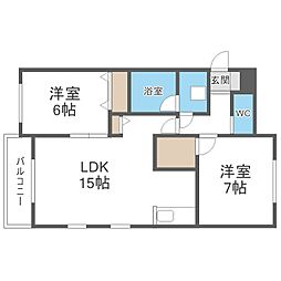 白亜 2階/-