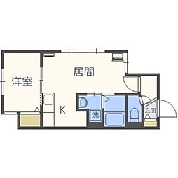 ファクター麻生 1LDKの間取図画像