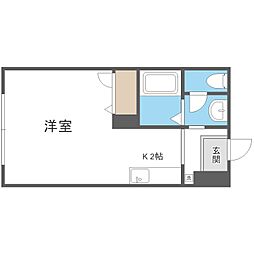 ディアス717 1Kの間取図画像