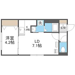 PremiereKOTONI 1LDKの間取図画像