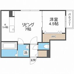 ビッグレジデンス円山 1LDKの間取図画像