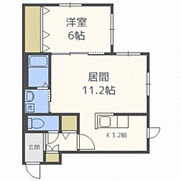 クラリス麻生 1LDKの間取図画像