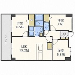 ホーリーフォート南平岸 3LDKの間取図画像