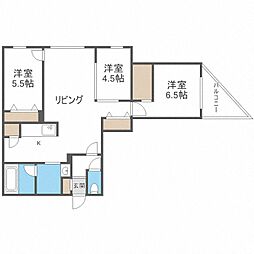 エフュート北19条 5階/-