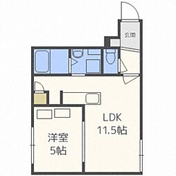ザレジデンス 1LDKの間取図画像