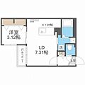 ベラルーチェ新札幌1階5.4万円