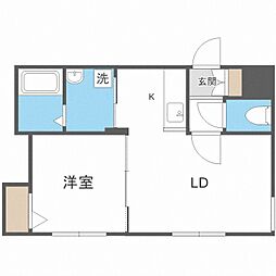 MTガーデンノース3 1LDKの間取図画像