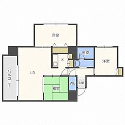 エッジウォーターテラス 3LDKの間取図画像