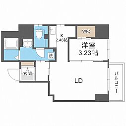 レガロ札幌ステーション 1LDKの間取図画像