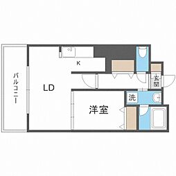 JPnoie円山表参道 1LDKの間取図画像