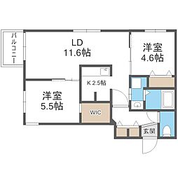 エアフォルク学園前 1階/-