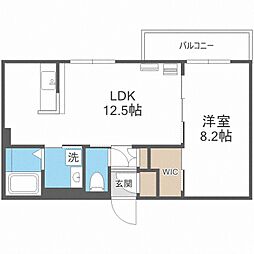 ファインレジデンス南4条イースト 1LDKの間取図画像
