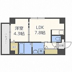 スペチアーレ大通 1LDKの間取図画像