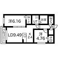 ル・ヌアージュ宮の沢2階9.4万円