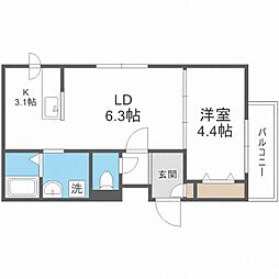 メニーズコート東屯田通 4階/-