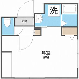 ラフィーネ南平岸4 1Kの間取図画像