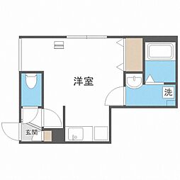 ラ・グランドポルト 1Kの間取図画像