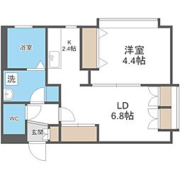 Mao 1LDKの間取図画像