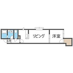 ガーデンヴィラ 1DKの間取図画像