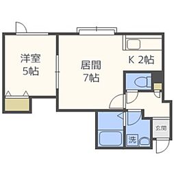 アイリバー 1LDKの間取図画像