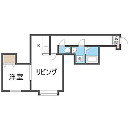 リッセ・1 1LDKの間取図画像