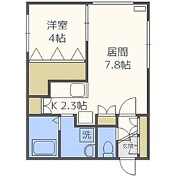 GARE澄川 1LDKの間取図画像