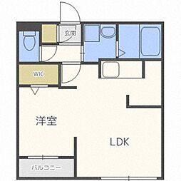 ガイアールS6 1LDKの間取図画像
