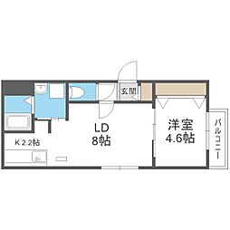 アリュール南6条 4階/-