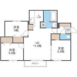 間取図画像 3LDK