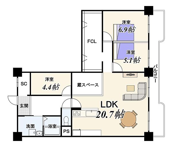 間取り：326000247628
