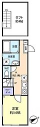 OpusV(オーパスファイブ) 1Kの間取図画像