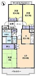 間取図画像 3LDK