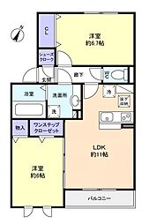 間取図画像 2LDK