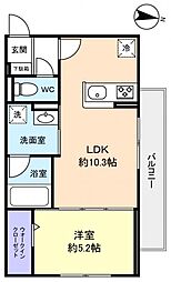 間取図画像 1LDK