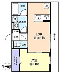 間取図画像 1LDK